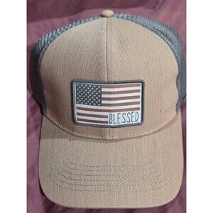 Rural King Blessed Truckers Hat NWT With Flag